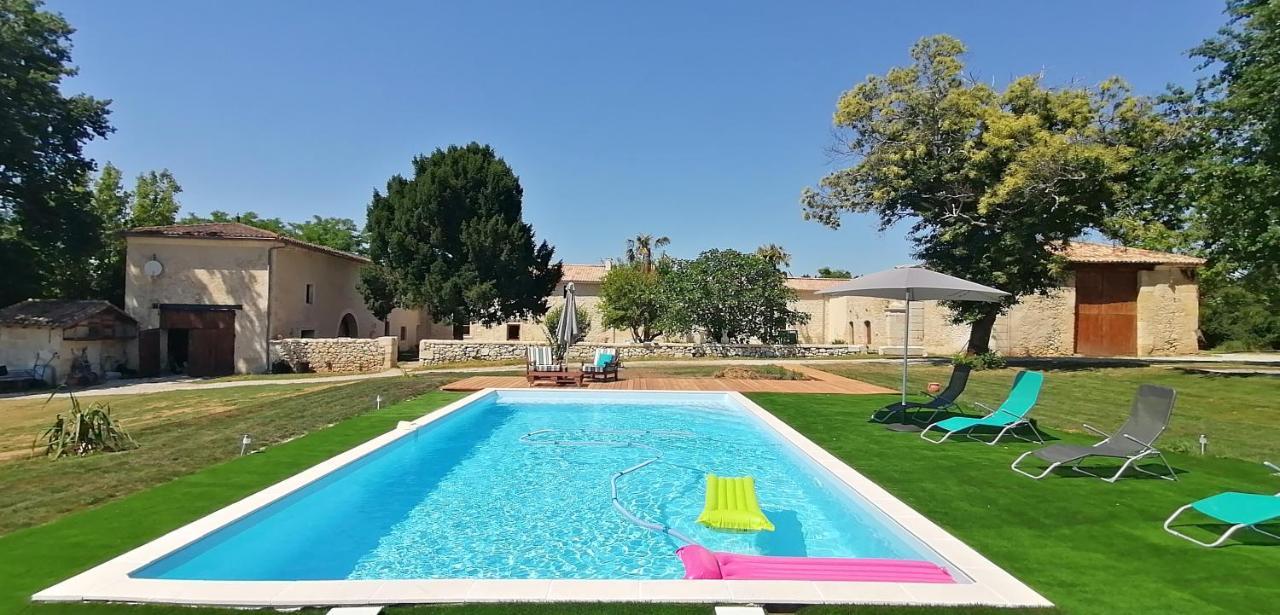 Guillac  Domaine De Gaia, Piscine, Petanque, Ping Pong, Proche Saint-Emilion B&B 외부 사진