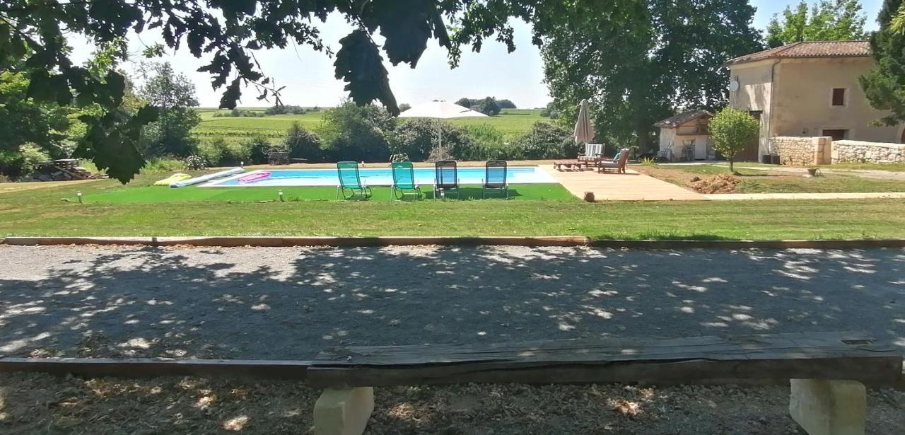 Guillac  Domaine De Gaia, Piscine, Petanque, Ping Pong, Proche Saint-Emilion B&B 외부 사진